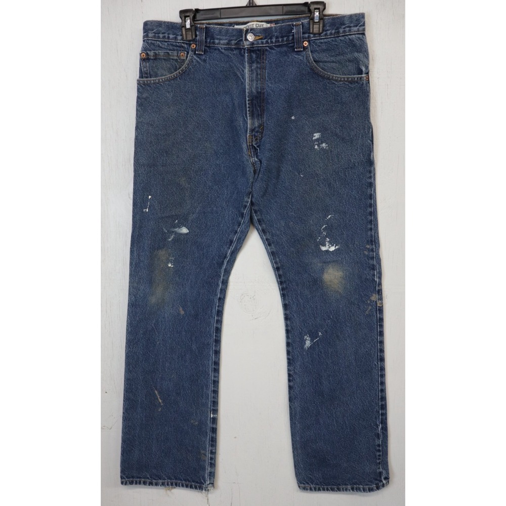 Levi's 517 Vintage Distressed Bootcut Jeans Size 36x34 Men's Y2K‎